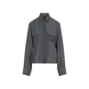 Ermanno Scervino Grey Tailored Shirt With Classic Collar In Gray