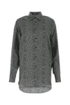 Ermanno Scervino Black Herringbone Silk Shirt