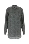 Ermanno Scervino Black Herringbone Silk Shirt