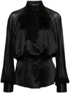 Ermanno Scervino Puff-sleeves Buttoned Shirt In Schwarz