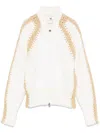 Ermanno Scervino Cardigan Mit Raffiabast-details In Weiss