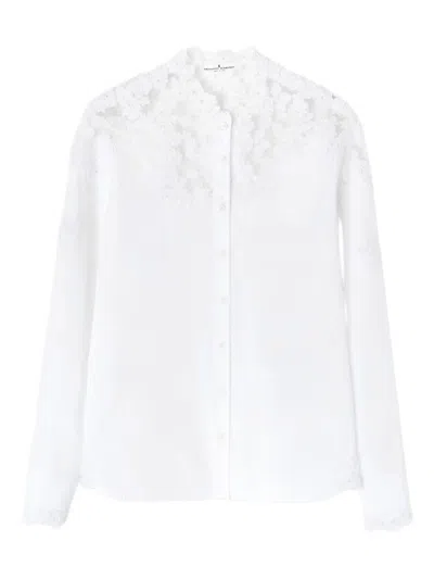 Ermanno Scervino Rebrodé-lace Poplin Shirt In White