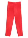 Ermanno Scervino Belt Loop Trousers In Red