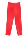 Ermanno Scervino Belt Loop Trousers In Red