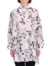 Ermanno Scervino Relaxed Fit Floral Print Button Down In White In White