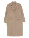 Ermanno Scervino Efezia Coat With Button Closure And Flap Pockets In Brown