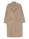 Ermanno Scervino Efezia Coat With Button Closure And Flap Pockets In Brown