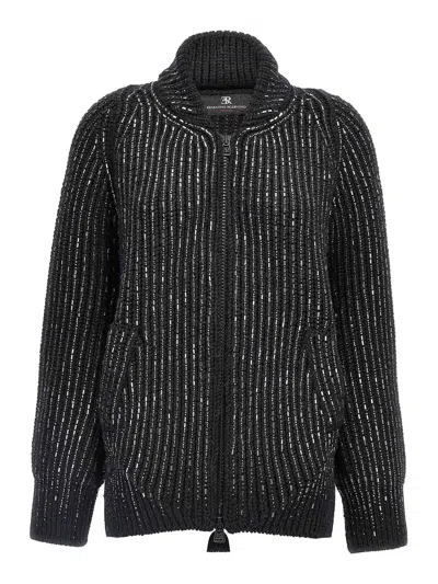 ERMANNO SCERVINO RHINESTONE CARDIGAN