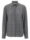 Ermanno Scervino Herringbone Shirt Adorned With Rhinestone Details