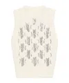 Ermanno Scervino Rhinestone-embellished Sleeveless Top In White