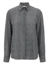 Ermanno Scervino Herringbone Shirt Adorned With Rhinestone Details