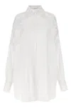 Ermanno Scervino White Over Shirt With Sangallo Lace Cut-outs