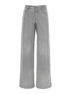 Ermanno Scervino Rhinestone Jeans In Gray