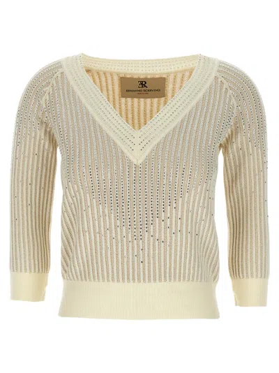 ERMANNO SCERVINO RHINESTONE SWEATER