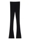 Ermanno Scervino Ribbed Flare Leggings In Black