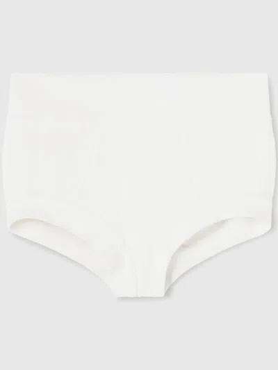 Ermanno Scervino Ribbed-knit Shorts In White