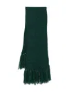 Ermanno Scervino Ribbed Scarf With Fringes