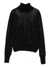Ermanno Scervino Ribbed Turtleneck Sweater In Black