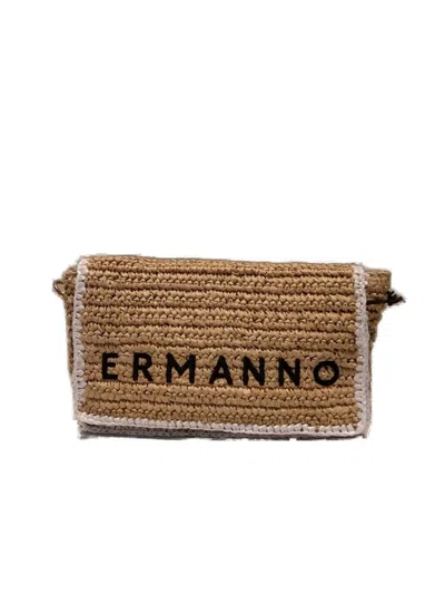 Ermanno Scervino Romina Shoulder Bag In Beige
