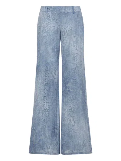ERMANNO SCERVINO ROSES-JACQUARD TROUSERS