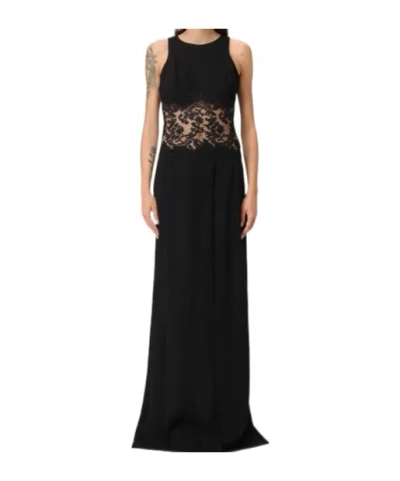 ERMANNO SCERVINO LACE-INSERT SLEEVELESS DRESS