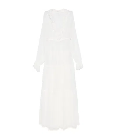 Ermanno Scervino Ruffle-detailed Maxi Dress In White