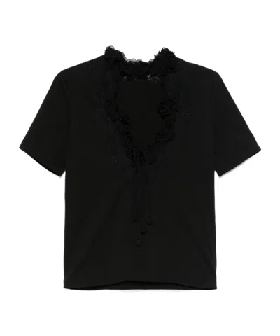 Ermanno Scervino Ruffle-trim T-shirt
