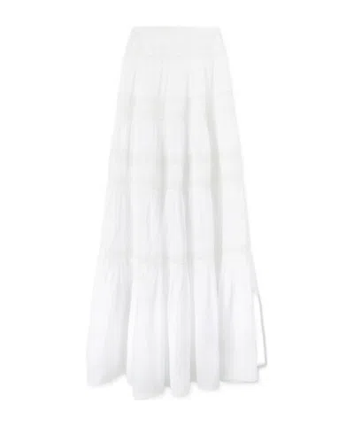 Ermanno Scervino Ruffled Skirt In White
