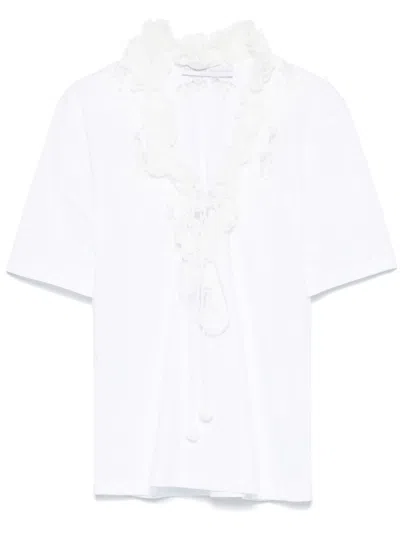Ermanno Scervino Ruffled T-shirt In White