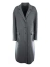 Ermanno Scervino Safety-pin Embellished Coat In Gray