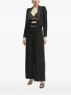 Ermanno Scervino Satin-lapel Jacket In Black