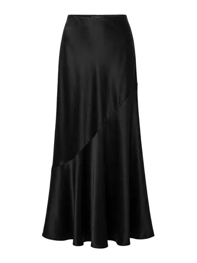 Ermanno Scervino Satin Skirt In Black