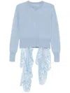 Ermanno Scervino Scarf-detail Cardiagn In 蓝色