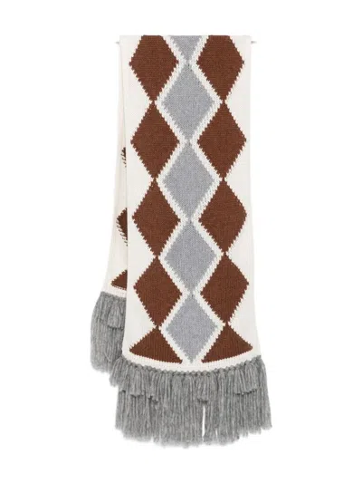 Ermanno Scervino Sciarpa In Cashmere Con Frange In Multi