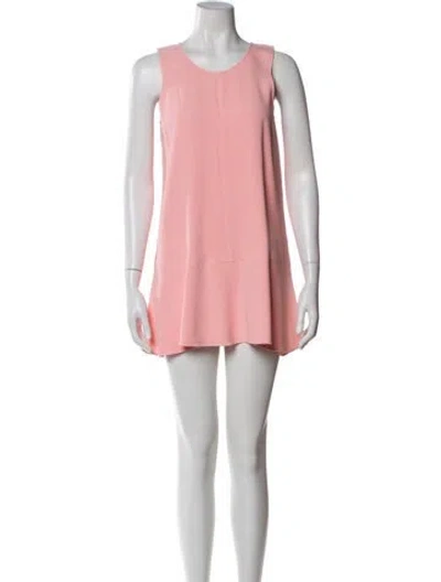 Pre-owned Ermanno Scervino Scoop Neck Mini Dress In Pink