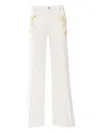 Ermanno Scervino Sequin-embellished Flared Trousers In White