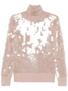 Ermanno Scervino Sequin-embellished Sweater In Pink
