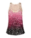 Ermanno Scervino Sequin Embellished Tank Top In Pink