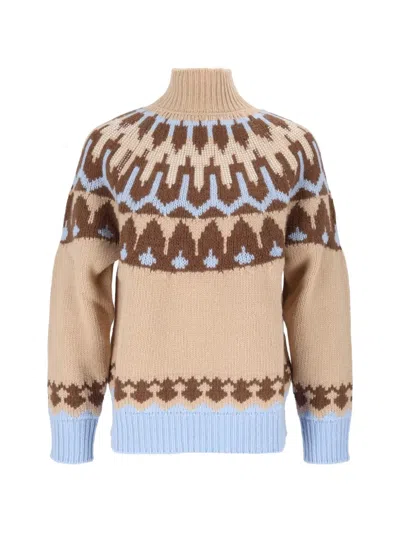 Ermanno Scervino Sequin-embellished Long-sleeve Sweater In Multi