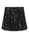 Ermanno Scervino Sequinned Mini Skirt In Black