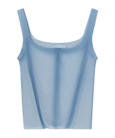 Ermanno Scervino Shaded-print Top In Azzurro