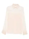 Ermanno Scervino Sheer Button-up Shirt In Pink