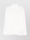 Ermanno Scervino Silk Blouse With Intricate Lace Detailing In White