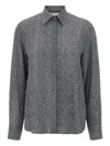 Ermanno Scervino Herringbone Shirt Adorned With Rhinestone Details