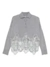 Ermanno Scervino Lace-trimmed Cashmere Cardigan