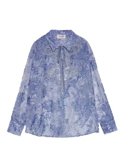 Ermanno Scervino Shirt In Blue