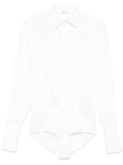 Ermanno Scervino Shirt Bodysuit In White