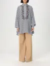 Ermanno Scervino Shirt  Woman Color Gnawed Blue In Gnawed Blue