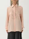 Ermanno Scervino Lace-detail Shirt In Pink