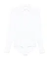 Ermanno Scervino Shirt Style Jumpsuit In White